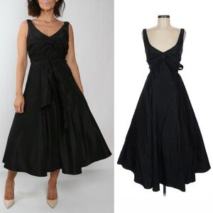 NICOLE MILLER Collection Black Sleeveless Long Cocktail Dress